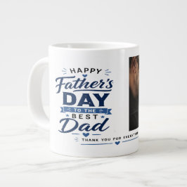 Anpassad fotofaderdag present Mugg – Bästa pappa n Jumbo Mugg