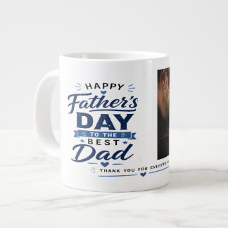 Anpassad fotofaderdag present Mugg – Bästa pappa n Jumbo Mugg