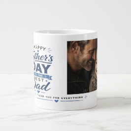 Anpassad fotofaderdag present Mugg – Bästa pappa n Jumbo Mugg