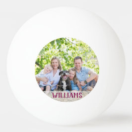 Anpassad fotofamilj collage Enkel Elegant Bild Pingisboll