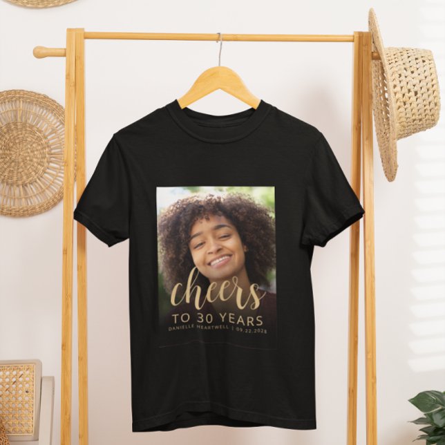 Anpassad fotofest 30-årsfest t shirt (Skapare uppladdad)
