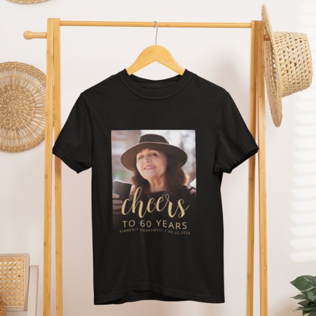 Anpassad fotofest 60-årsfest t shirt (Skapare uppladdad)