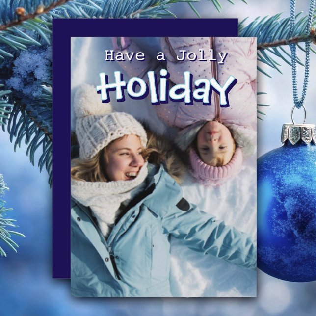 Anpassad fotofirande högtidskort julkort (Skapare uppladdad)