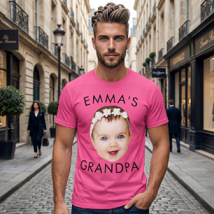 Anpassad fotoframställning för mamma, mormor, farf t shirt