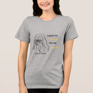 Anpassad Fotograf T-shirt Fånga 2026 Segern