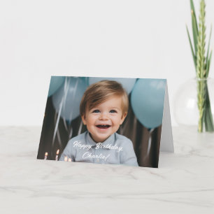 Anpassad fotografering med familj, son eller dotte kort