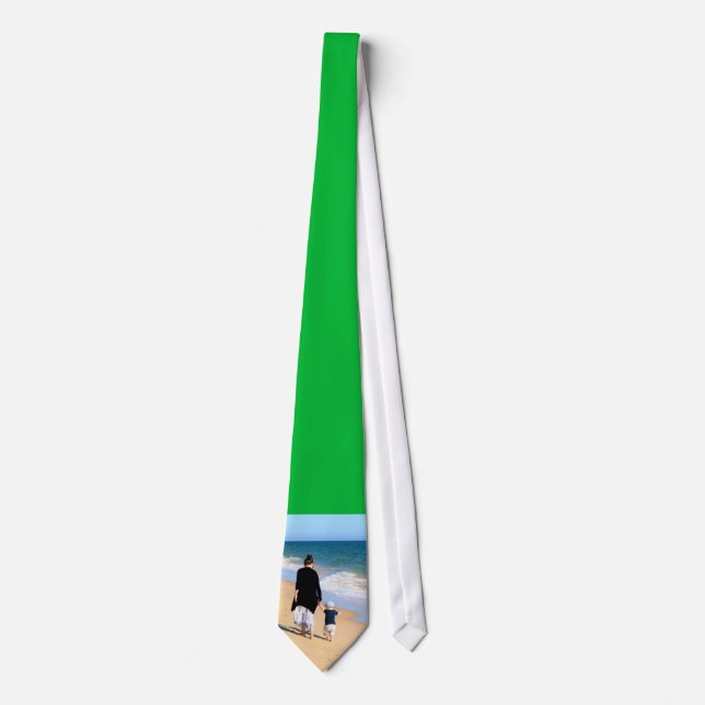 Anpassad fotohalsduk Välj din färg Slips (Framsida)
