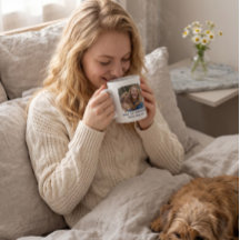 Anpassad fotohundmugg, Hemmet är vart man än är