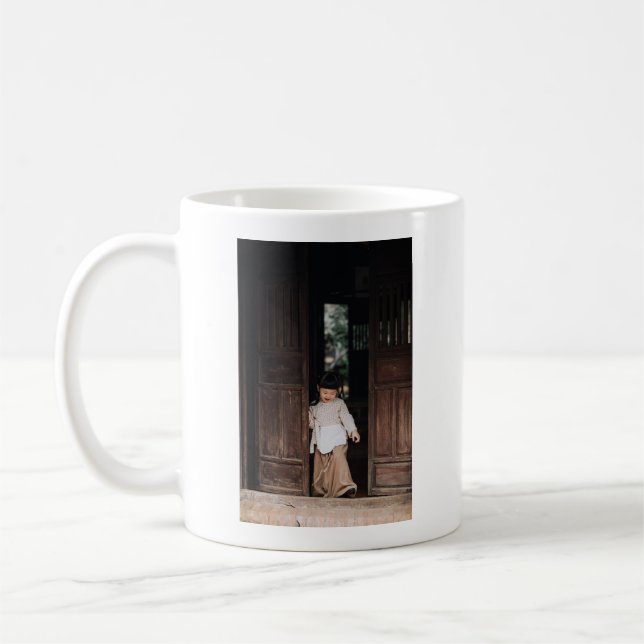 Anpassad fotokaffekopp  kaffemugg (Vänster)