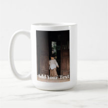 Anpassad fotokaffekopp Lägg till foto och text