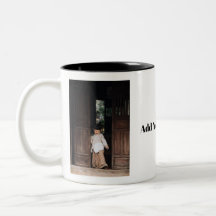 Anpassad fotokaffekopp, lägg till foto och text