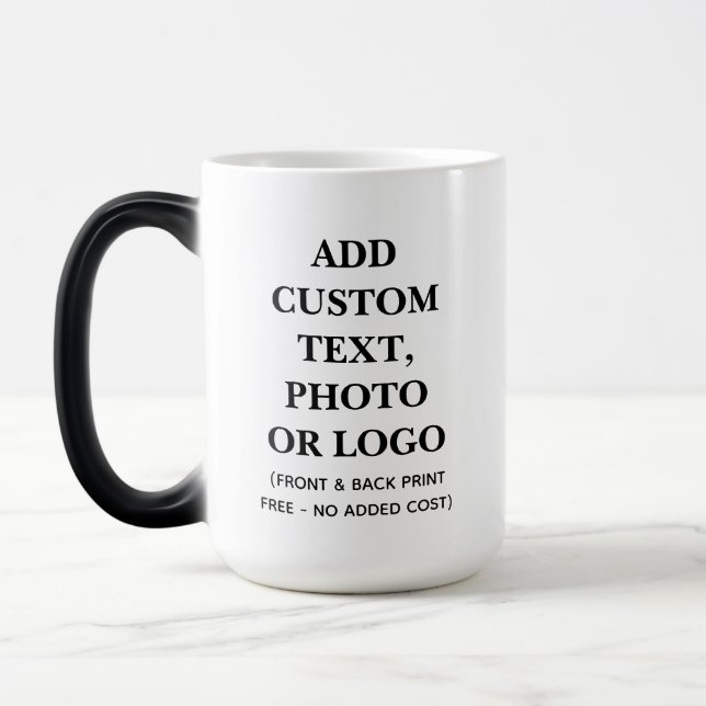 Anpassad fotokaffemugg - Present till honom henne  Magisk Mugg (Vänster)