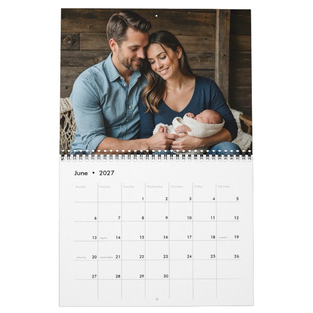 Anpassad fotokalender – Heldssidiga månadsfoton,  Kalender (Jun 2027)