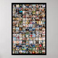 Anpassad fotokollage 150 bilder Grid