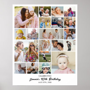 Anpassad fotokollage 20 bilder 8x10 16x20 24x30 poster