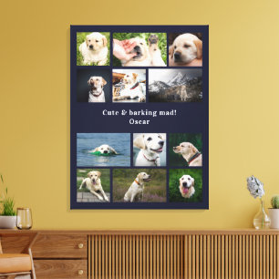 Anpassad fotokollage för hundägare med 12 bilder