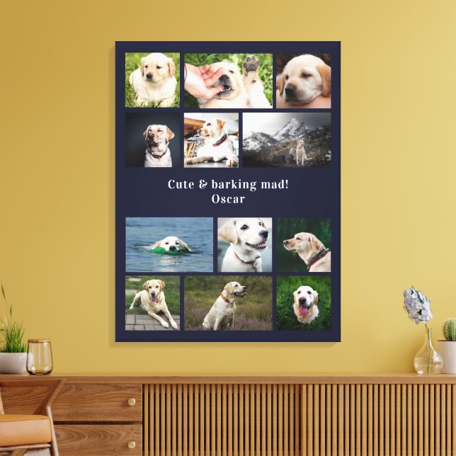 Anpassad fotokollage för hundägare med 12 bilder (Insitu (Vardagsrum))