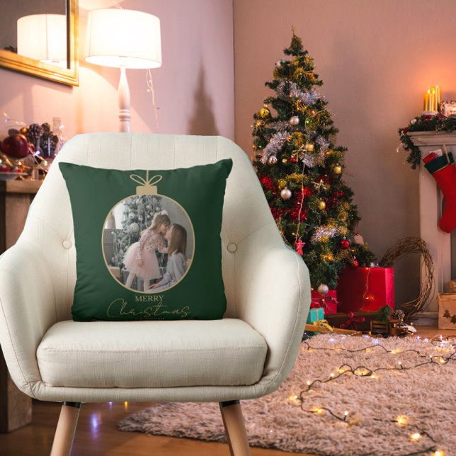 Anpassad fotokollage God Jul-pynt Kudde (Skapare uppladdad)