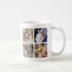 Anpassad fotokollage Hundras fakta Chihuahua Kaffemugg