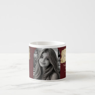 Anpassad fotokollage kaffemugg - Personlig minness Espressomugg