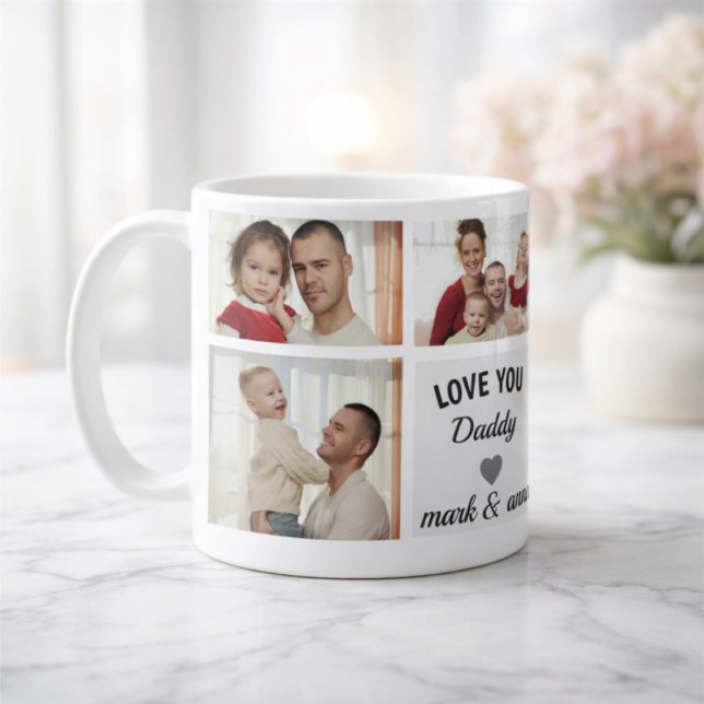 Anpassad fotokollage-mugg till Pappa Kaffemugg (Skapare uppladdad)
