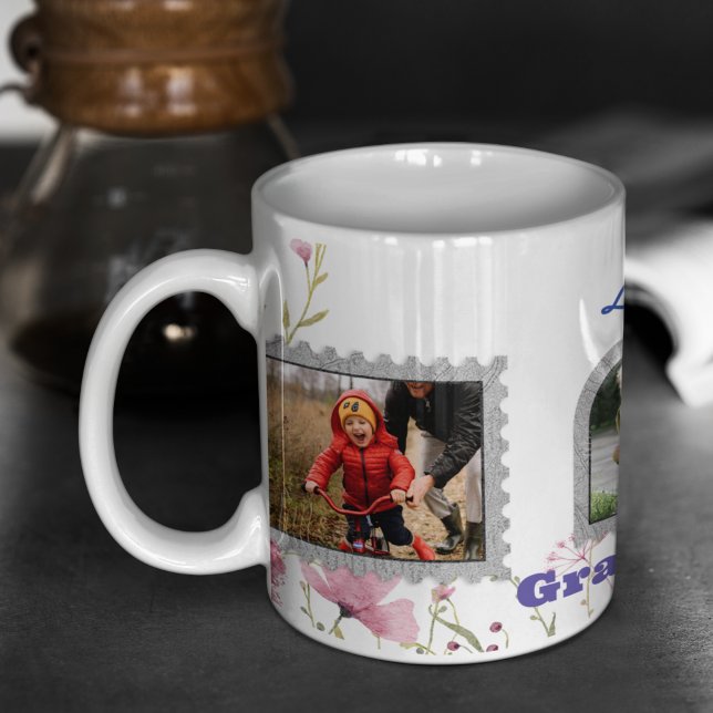 Anpassad fotokollage och minnesnotering kaffemugg (Skapare uppladdad)