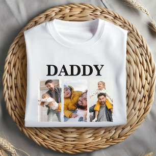 Anpassad fotokollage Pappa – Personlig gåva T Shirt