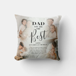 Anpassad fotokollage Pappa present Kudde