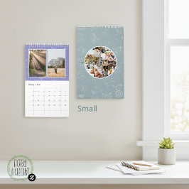 Anpassad fotokollage Rose Line Art 2026 Kalender