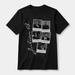 Anpassad fotokollage skjorta, trendig retro foto t shirt