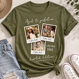Anpassad fotokollage skjorta, trendig retro foto t shirt