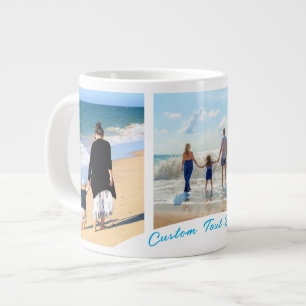 Anpassad fotokollage textmugg Dina foton design Jumbo Mugg