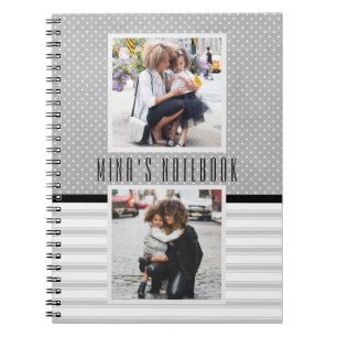 Anpassad fotomall Journal/ Anteckningsbok Med Spiral
