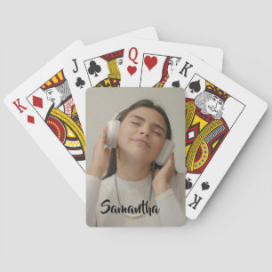 Anpassad fotomall med namn casinokort