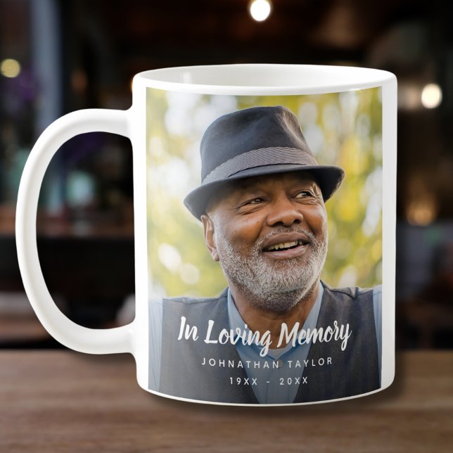 Anpassad fotominiatyr personlig minneshyllning beg kaffemugg (Photo Memorial Coffee Mug)