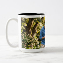 Anpassad fotonamn vigselpresent par kaffekopp