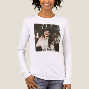 Anpassad fotonamntext Personlig T Shirt