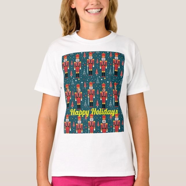 anpassad fotonötknäppare - 2 bilder t shirt (Framsida)