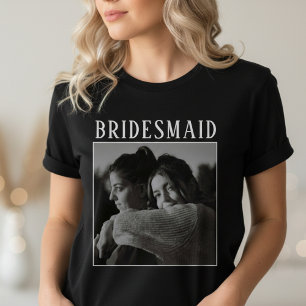 Anpassad fotoskjorta för brudtärnor och brudstam t shirt