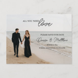 Anpassad fotospostkort för Save the Date Meddelande Vykort