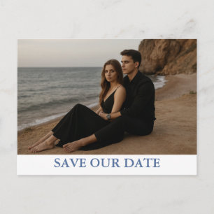 Anpassad fotospostkort för Save the Date Meddelande Vykort