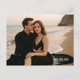 Anpassad fotospostkort för "Spara datum" Meddelande Vykort