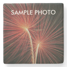 Anpassad fotostens coaster – Fyrverkerier