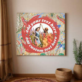 Anpassad fototext duktryck Helt redigerbart Stort Canvastryck