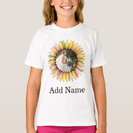Anpassad fototext med personligt solrosnamn  t shirt