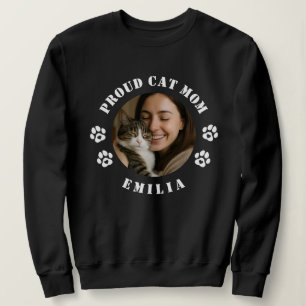 Anpassad fototräja för stolt kattmamma t shirt