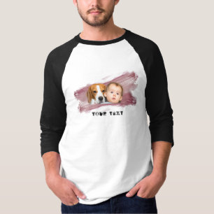 Anpassad fototräja - Lägg till eget foto och text T Shirt