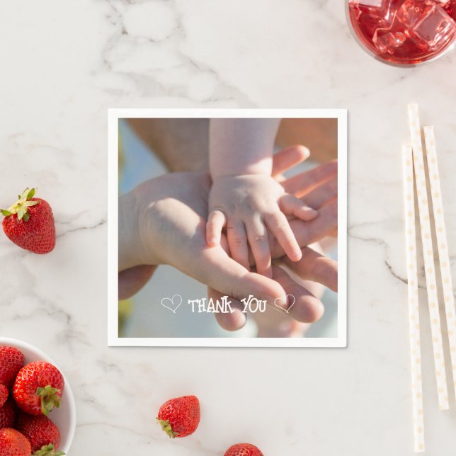 Anpassad fototypsnittsservett pappersservett (Insitu)