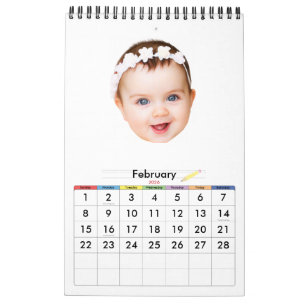 Anpassad fotoväggkalender 2026 Alla månader utskri Kalender