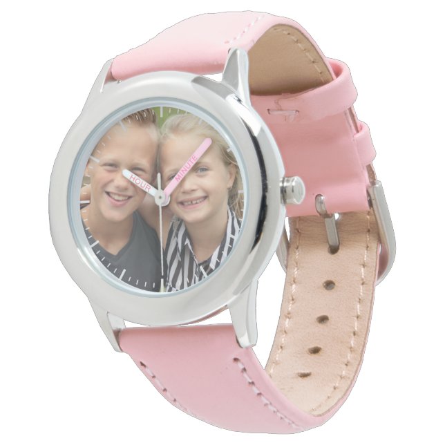 Anpassad Fotoväkt – Personlig Armbandsur (Vinklad)